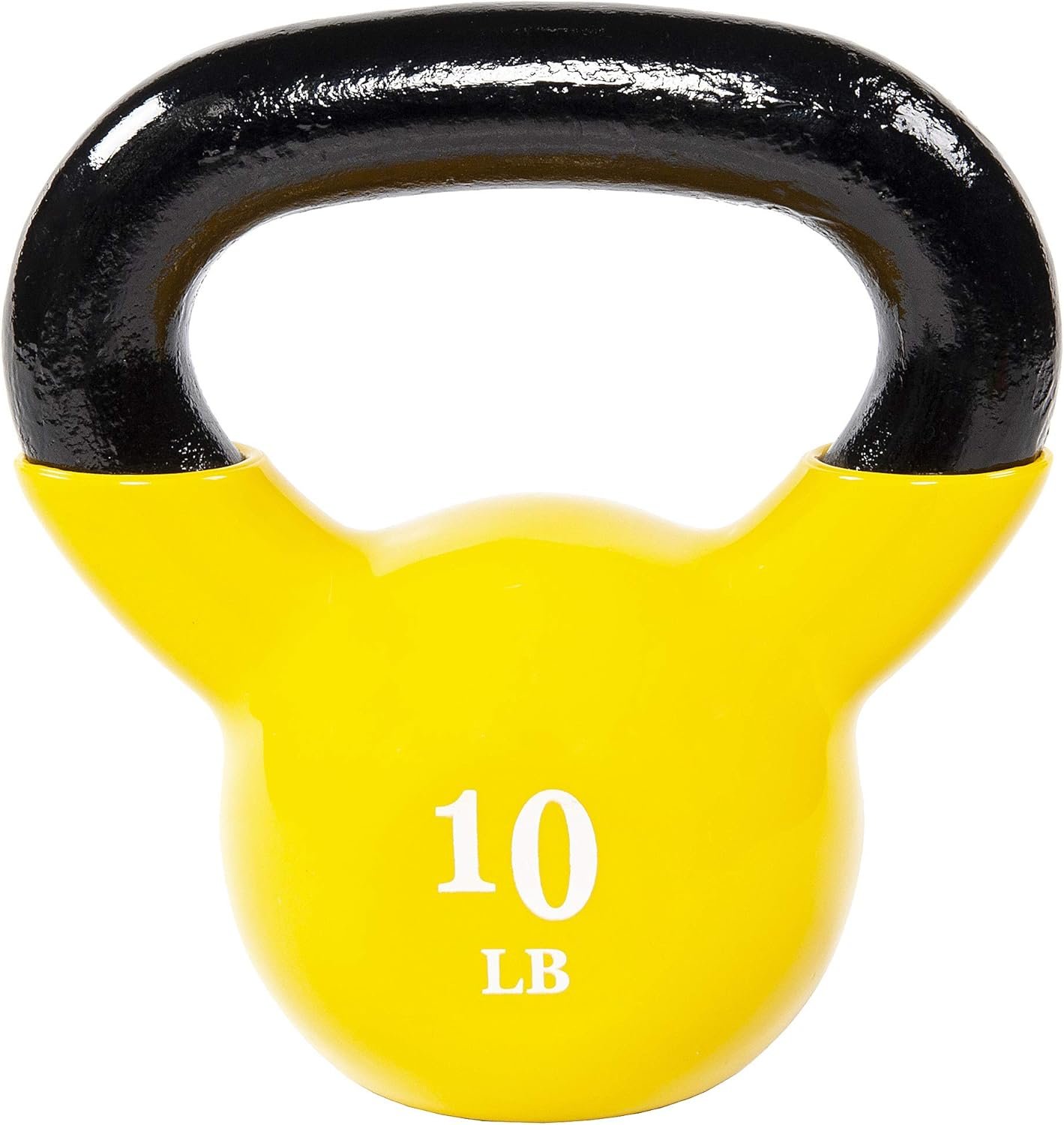 Fitvids All-Purpose Color Vinyl Coated Kettlebell, 5-50 Pounds