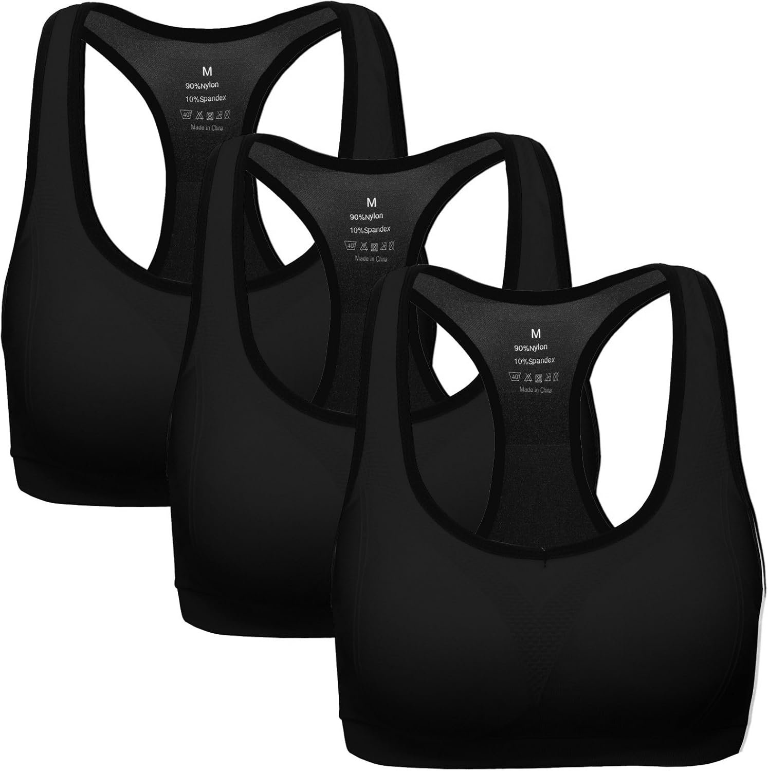 MIRITY Women Racerback Sports Bras - High Impact Workout Gym Activewear Bra